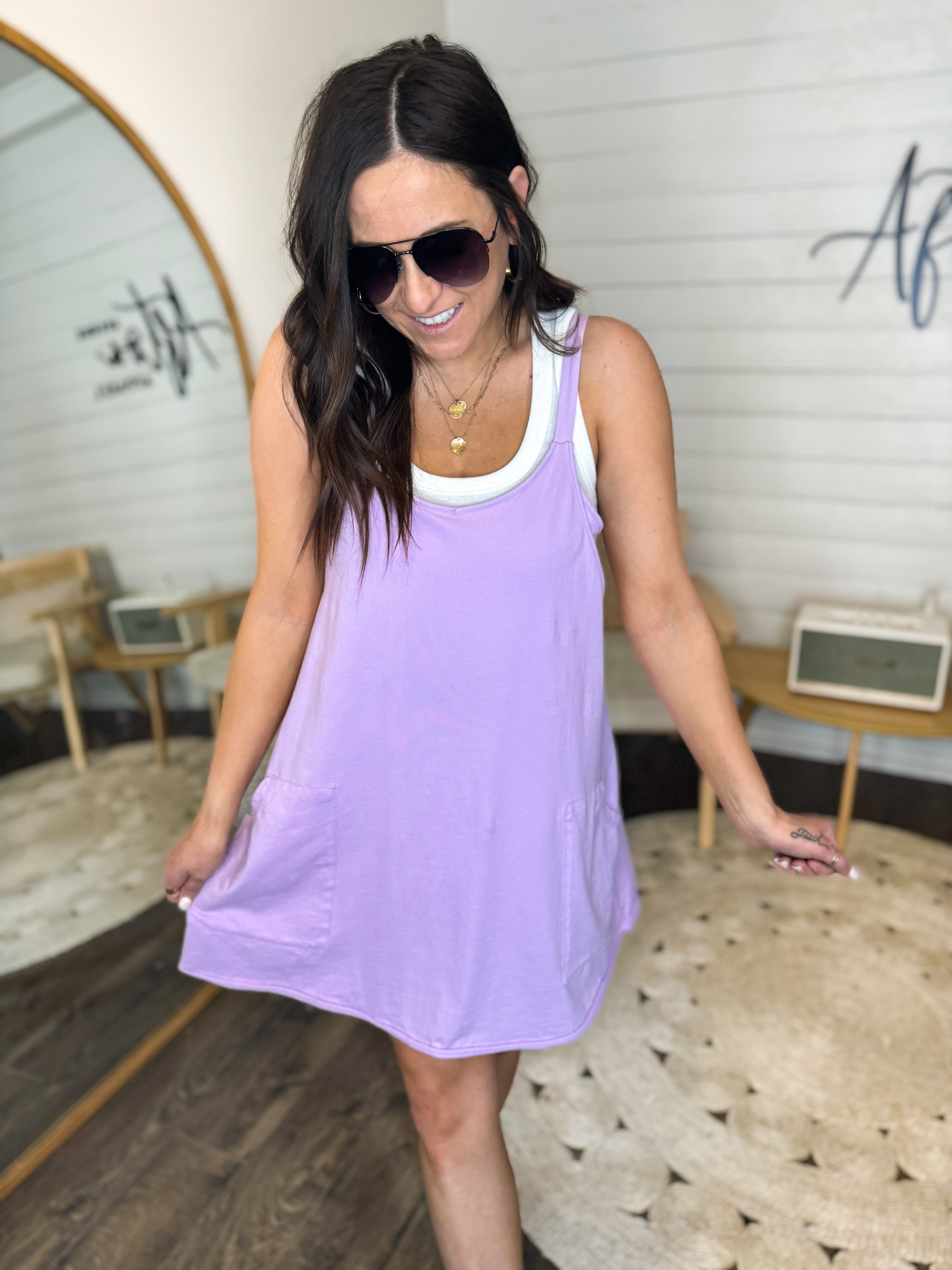 Candy Orchid Tennis Romper Dress