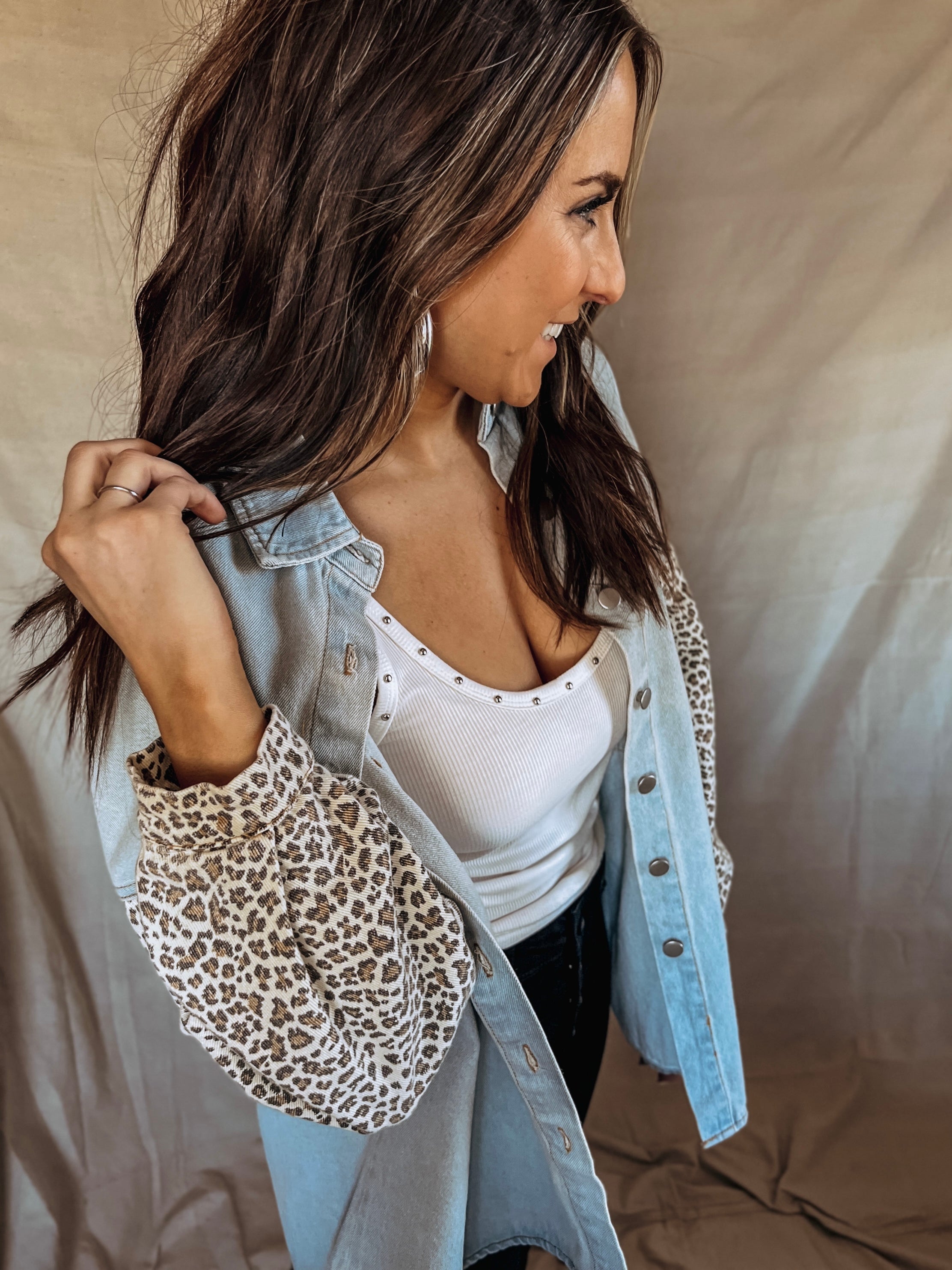 Jordan Ribbed Short Studded Tanks Afton Avenue Apparel