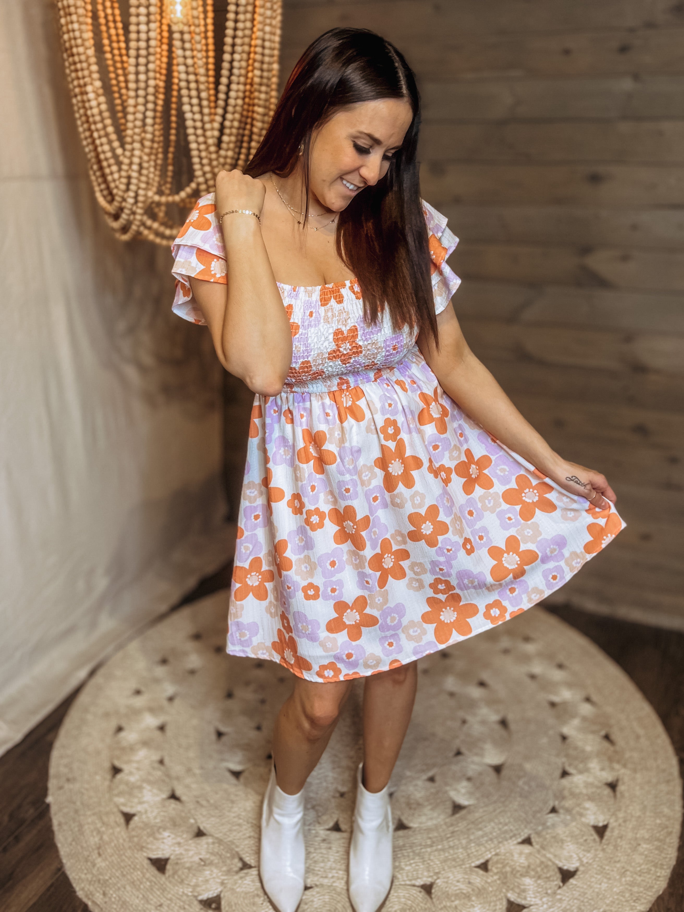 All I Need Is You Floral Daisy Dress
