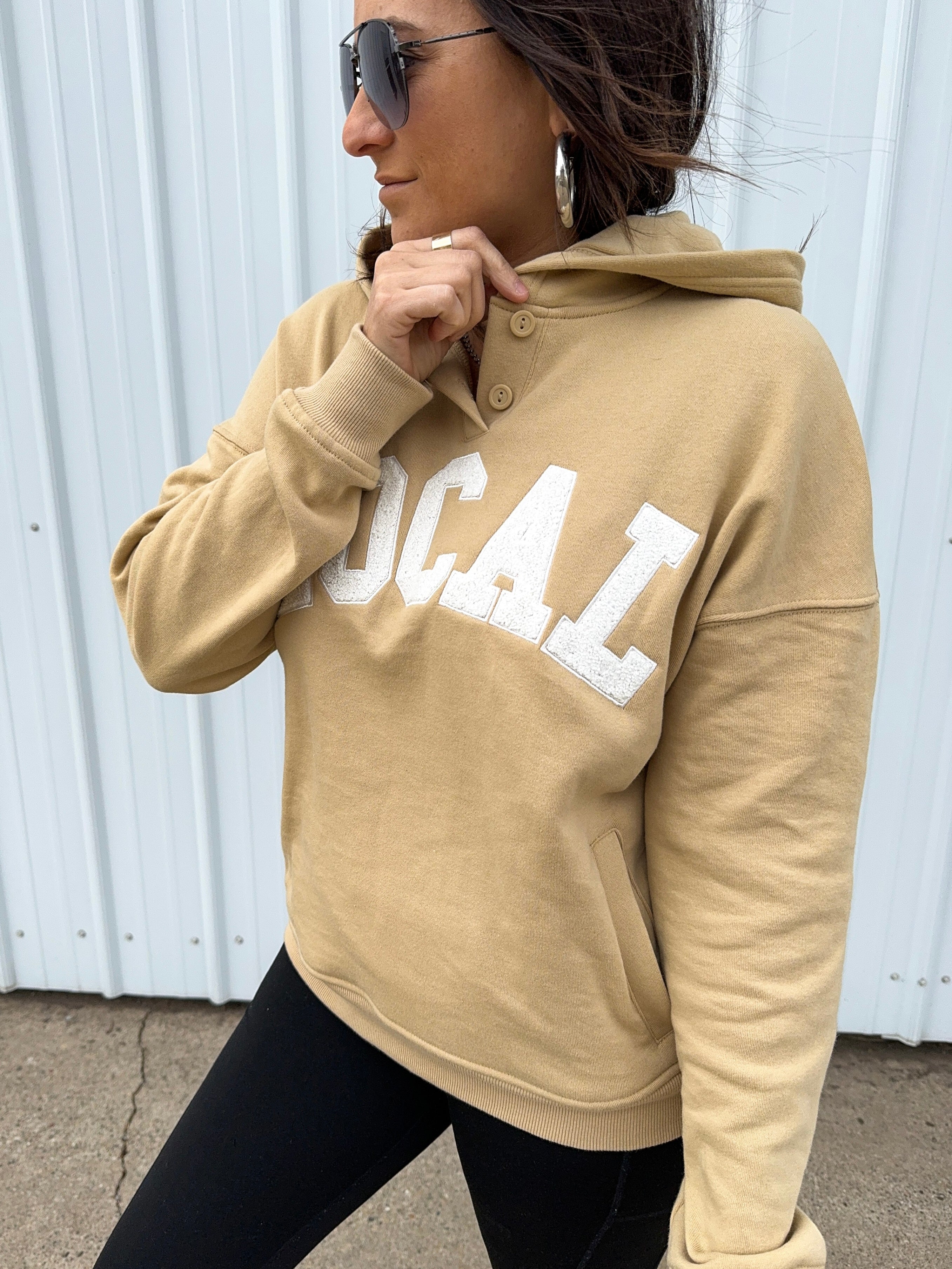 “Local” Dusty Banana Varsity Hoodie