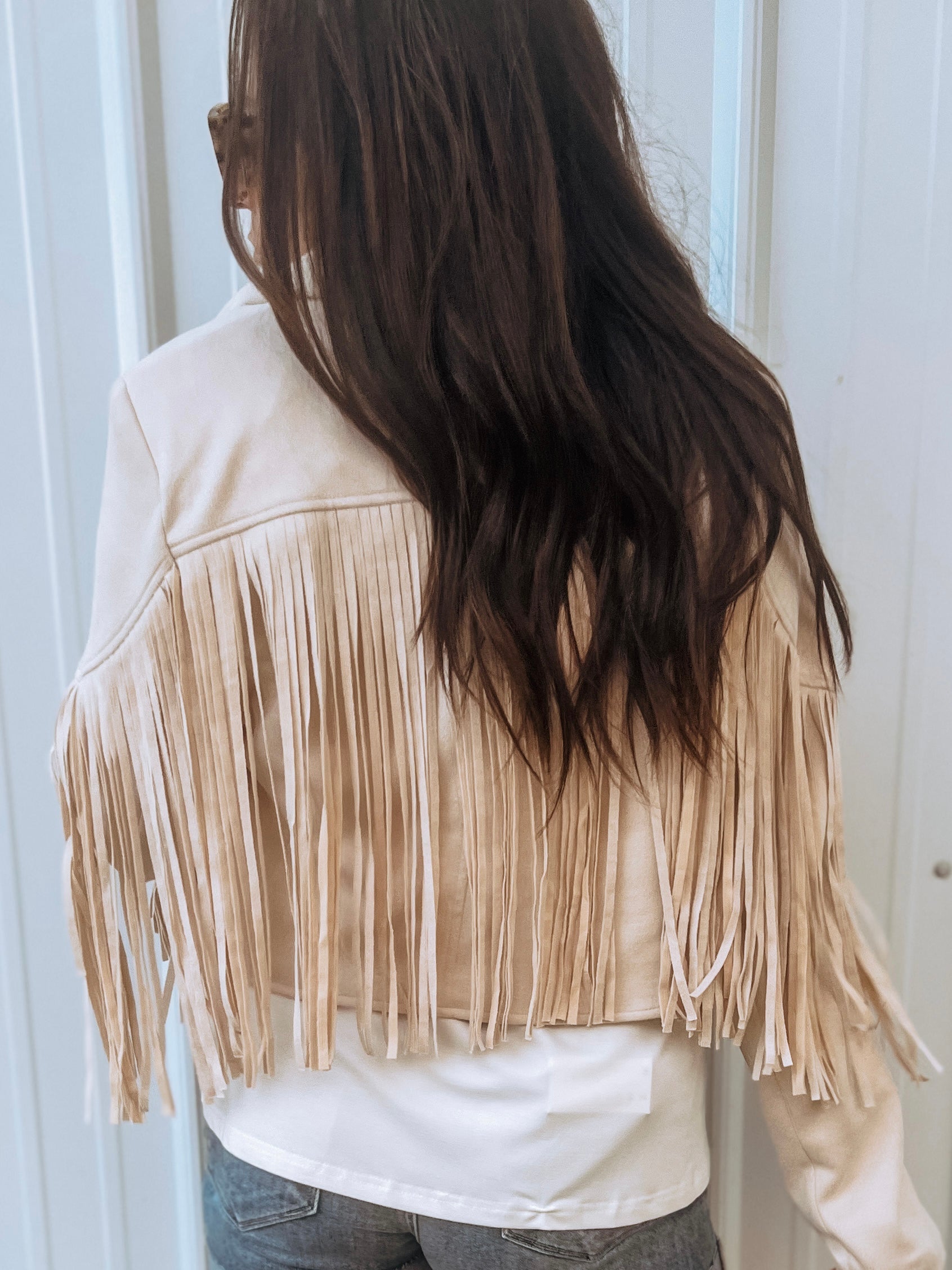 World on Fire Suede Fringe Jacket