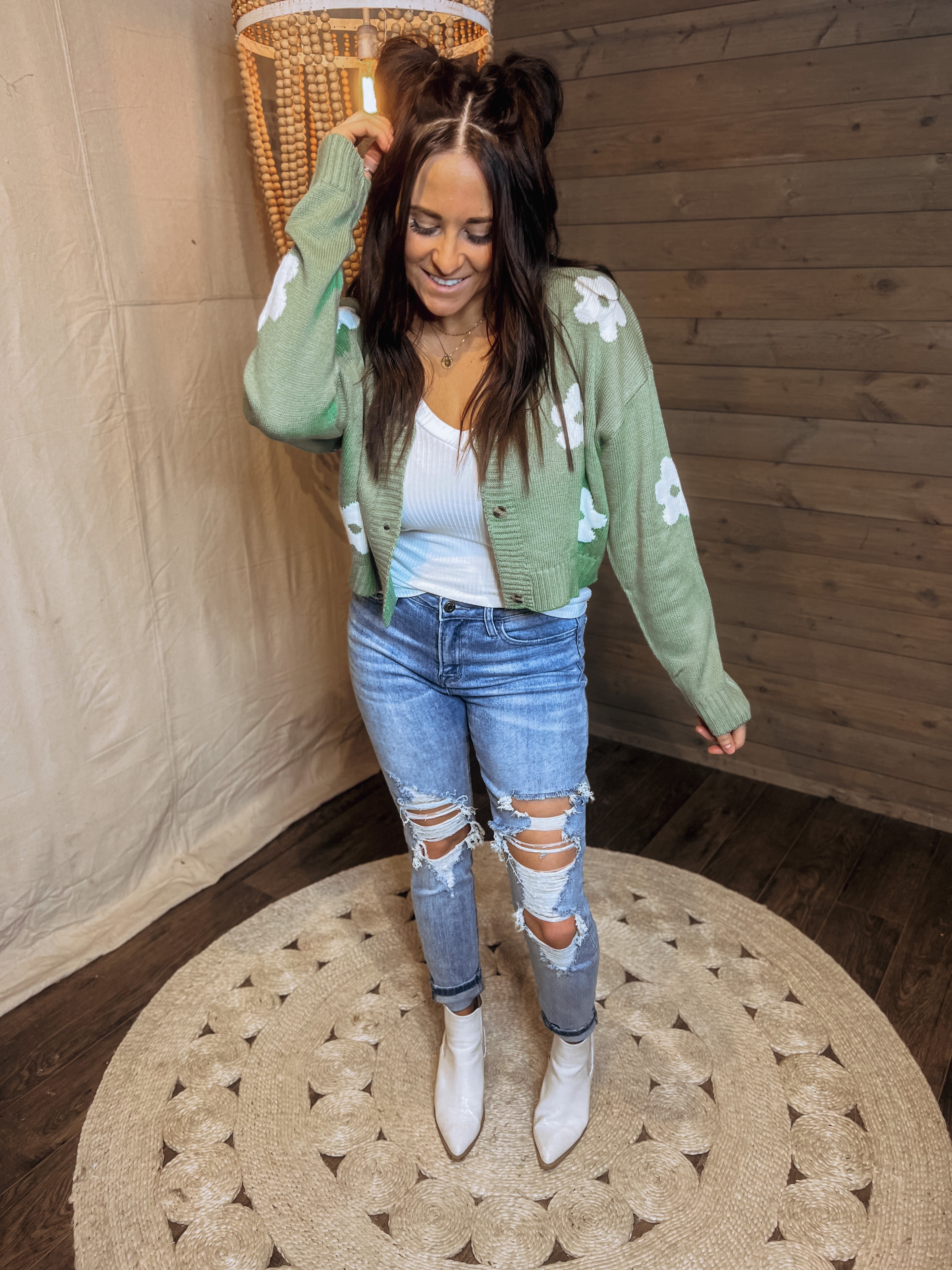 Mickey Distressed Skinnies